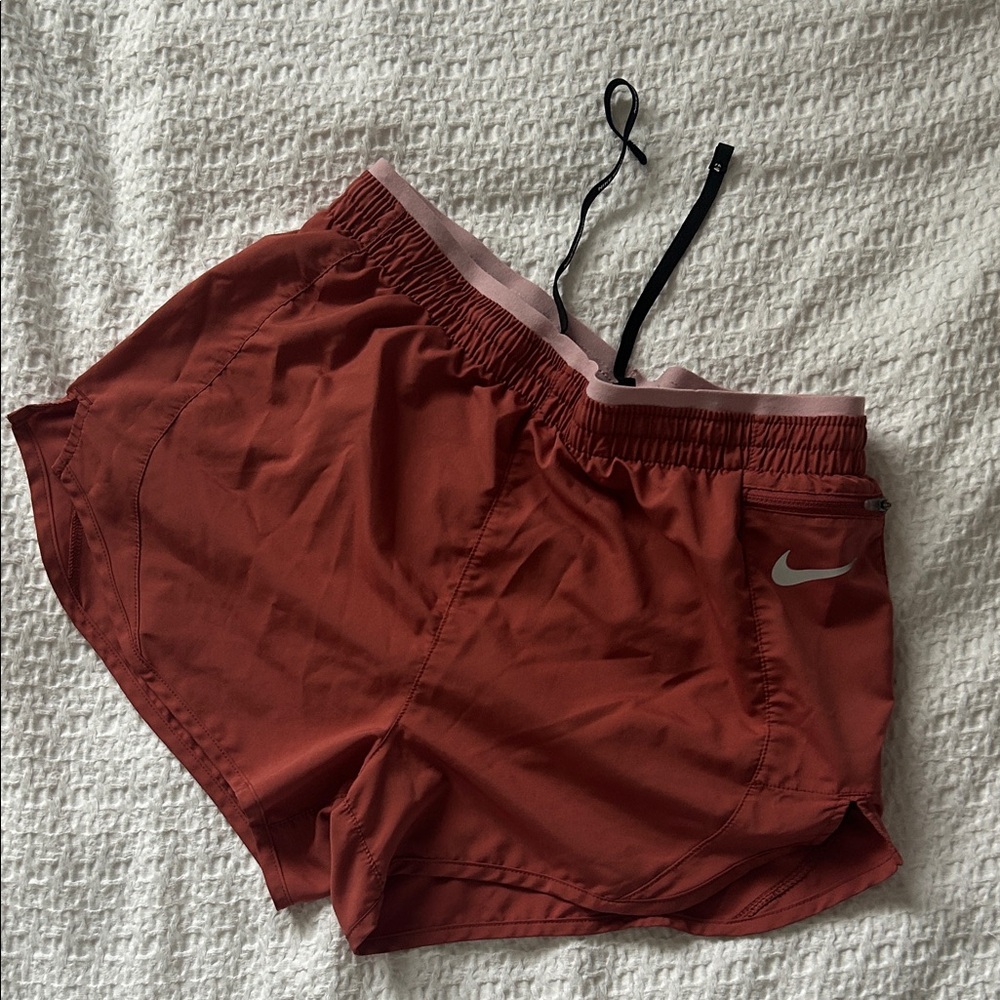 Nike Burnt Orange Running Shorts